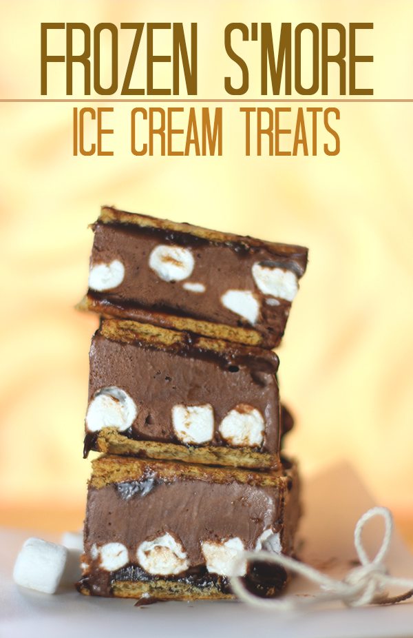 Mmm. Simple to make S'mores ice cream sandwiches. Yes please! 
